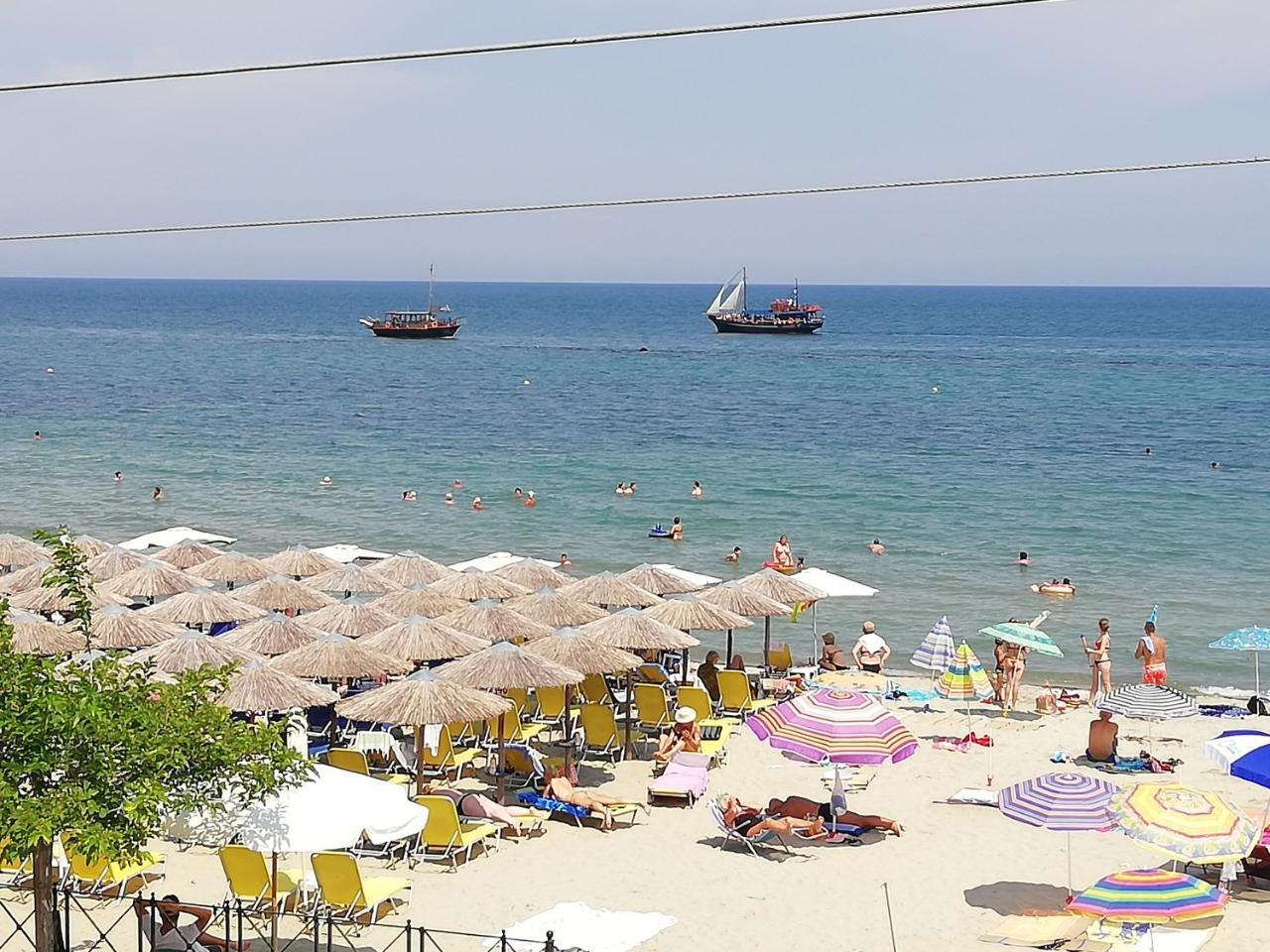 Paralía Sea Side Villa Economou מראה חיצוני תמונה